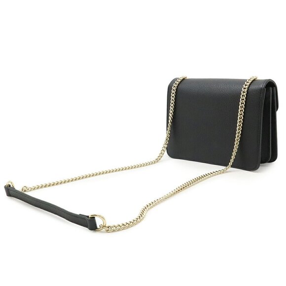 GUCCI Black Leather Shoulder Bag - Picture 3 of 9